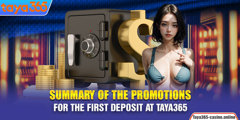 Summary of the promotions for the first deposit at Taya365